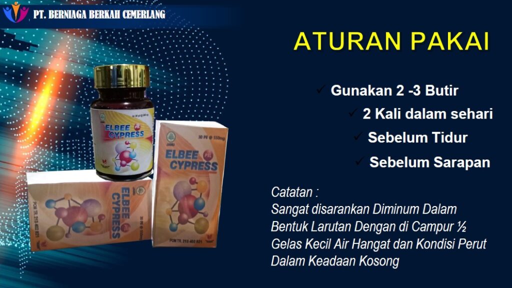 aturan pakai elbee cypress