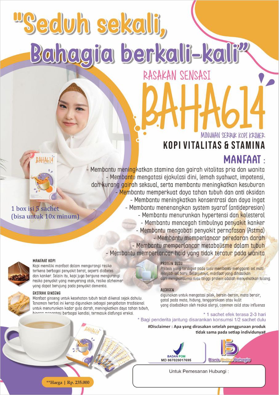 kopi bahagia yang terdaftar di bpom